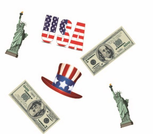 Chaks 83002, Sachet de 16 Confettis USA