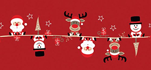 Chaks 76200, Chemin de table Famille Noël rouge