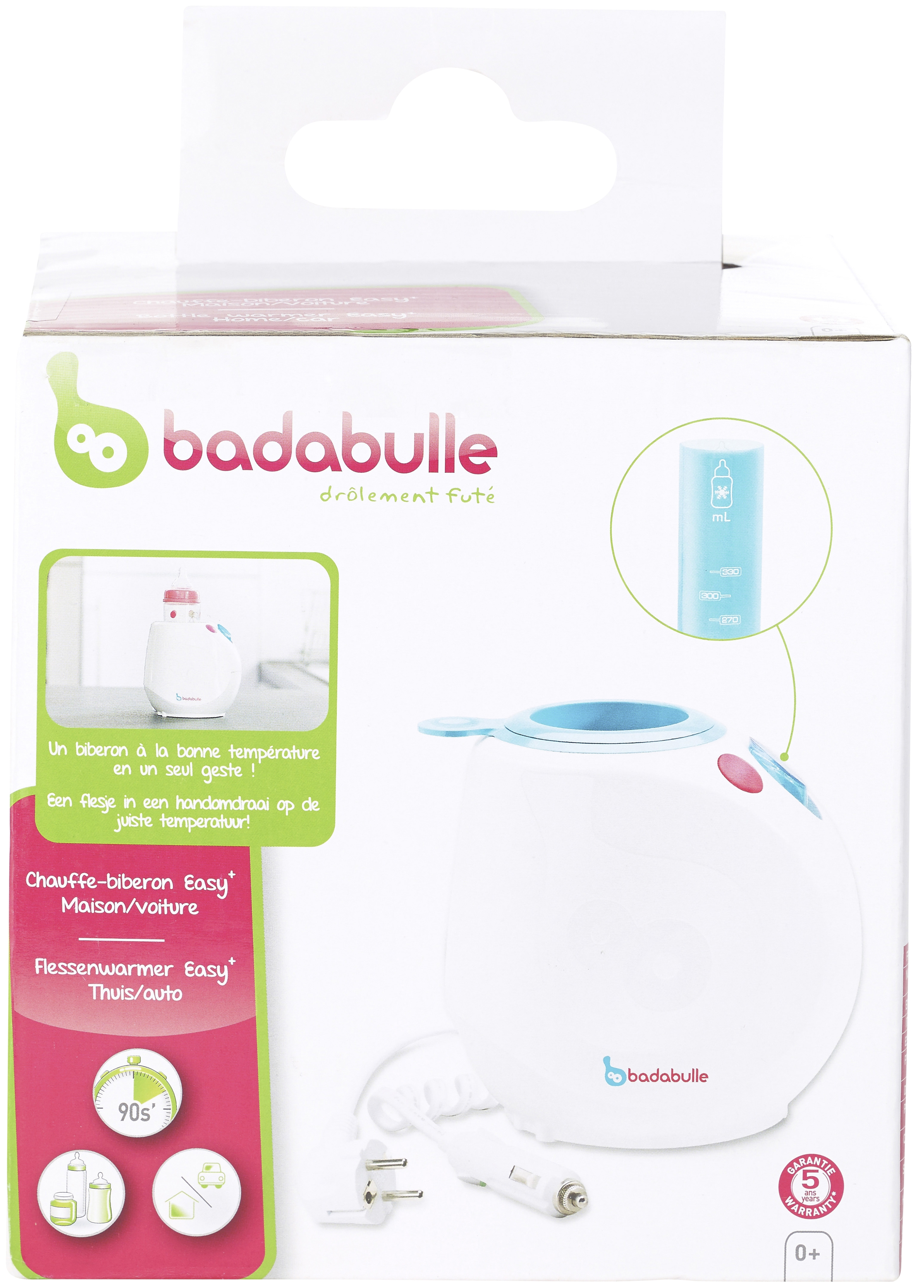 Chauffe-biberon easy+ voiture/maison Badabulle
