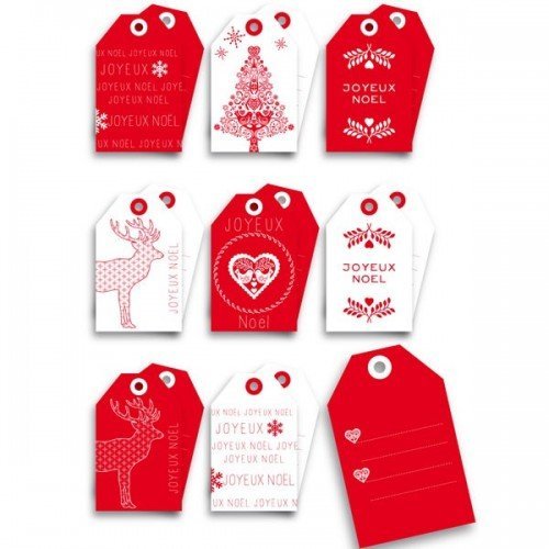 Etiquettes Noël scandinave