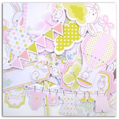 38 formes découpées - Naissance fille Bout'Chou...