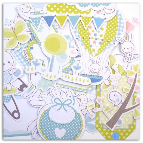 38 formes découpées - Naissance garçon Bout'Cho...