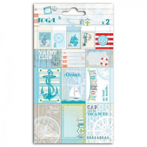 2 Planches de Die cuts pré-découpés - Vue sur Mer