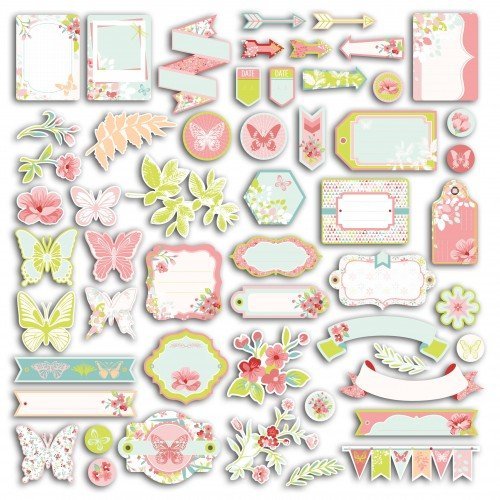 54 formes découpés - Jardin Secret