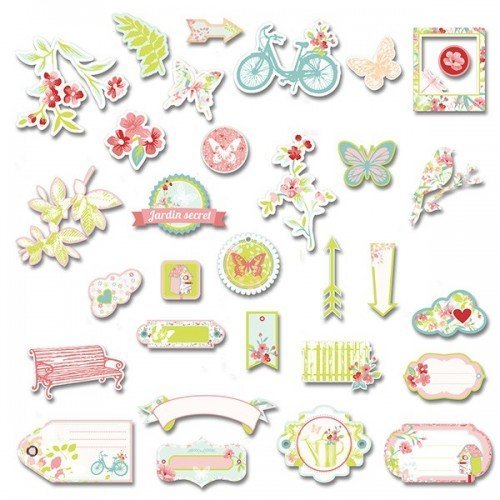 31 formes découpées - Jardin Secret