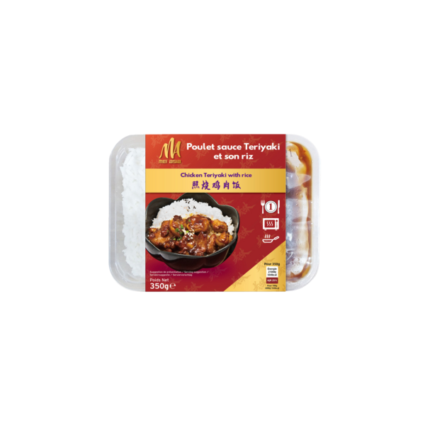 Poulet sauce Teriyaki et riz