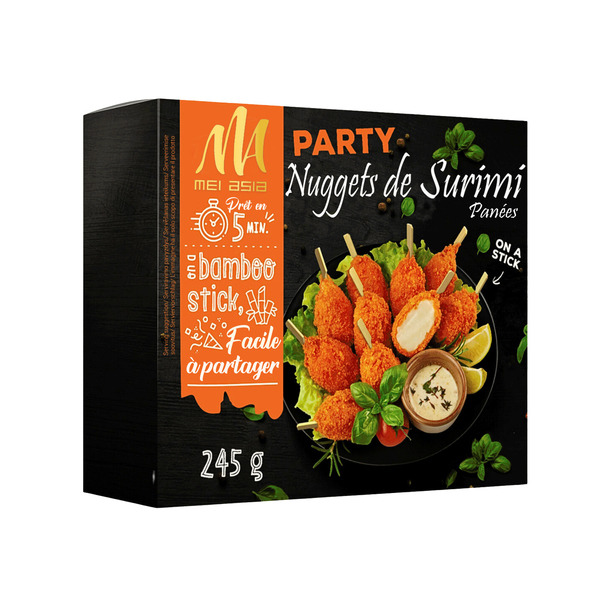 Pinces de crabe pannées au Surimi surgelées