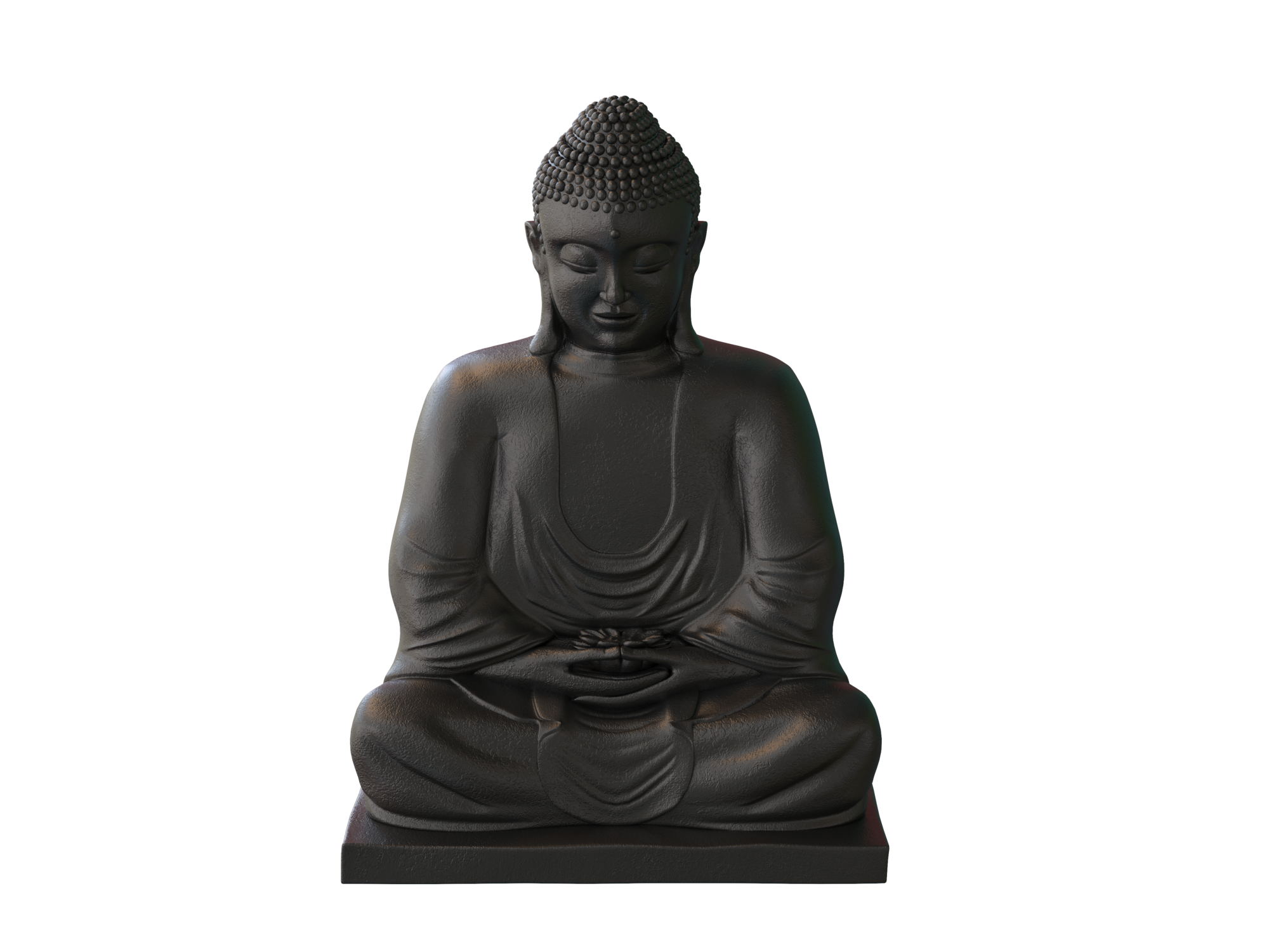 BOUDDHA drapé SUR SOCLE