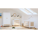 THEO Chambre TRIO Lit 60x120 Commode Armoire NAMI Neige code EAN 3661979007673 