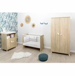 Chambre TRIO Lit 60x120 Commode Armoire EDEN Bo...