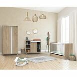 SAUTHON Chambre TRIO Lit 60x120 Commode Armoire NOVA Blanc code EAN 3661979015760 