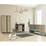 SAUTHON Chambre TRIO Lit 60x120 Commode Armoire NOVA Gris volcan code EAN 3661979015777 