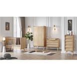 VOX Chambre TRIO VINTAGE Lit 70x140 Commode Armoire Bois code EAN 3661979044487 