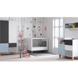 VOX Chambre CONCEPT lit 70x140 commode armoire Bleu code EAN 36619790635871 