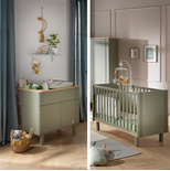 SAUTHON Chambre DUO Lit 60x120 Commode ELEONORE Kaki code EAN 3661979066366 