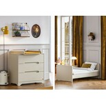 VOX Chambre DUO Lit 70x140 cm + Commode OVA Gris/Beige code EAN 3661979072879 