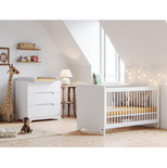 VOX Chambre DUO Lit 60x120 cm + Commode OVA Blanc code EAN 3661979072886 