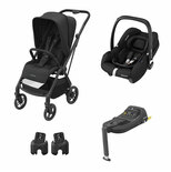 MAXI COSI Poussette duo Leona 2 Black + CabrioFix I-size Black + CabrioFix I-Size Base code EAN 3661979076419 