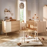 SAUTHON Chambre DUO Lit 140x70 commode SEVENTIES Crème code EAN 3661979078246 