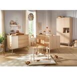 SAUTHON Chambre TRIO Lit 140x70 commode Armoire SEVENTIES Crème code EAN 3661979078253 