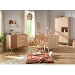 SAUTHON Chambre TRIO Lit 140x70 commode Armoire SEVENTIES Terracotta code EAN 3661979078277 