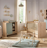 SAUTHON Chambre DUO Lit 120x60 Commode 1P TOKYO Sauge code EAN 3661979078369 