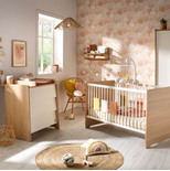 SAUTHON Chambre Duo Lit 140x70 commode VANILLE code EAN 3661979078468 