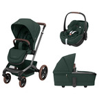 MAXI COSI Poussette TRIO FAME avec Nacelle + Cosi PEBBLE 360 Pro 2 Green code EAN 3661979081345 
