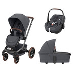 MAXI COSI Poussette TRIO FAME avec Nacelle + Cosi PEBBLE 360 Pro 2 Graphite code EAN 3661979081352 