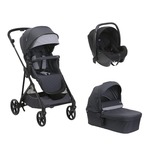 CHICCO Poussette Trio Seety Nacelle Boston Grey + Siège auto Kory Black code EAN 3661979083356 
