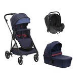 CHICCO Poussette Trio Seety Nacelle Oxford Blue + Siège auto Kory Black code EAN 3661979083370 