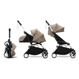 STOKKE Poussette YOYO 3 Pack 0+ et 6+ Taupe / Cadre Blanc code EAN 3661979083615 