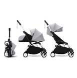 STOKKE Poussette YOYO 3 Pack 0+ et 6+ Stone / Cadre Blanc code EAN 3661979083639 