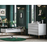 VOX Chambre DUO Lit 70x140 Commode BOSQUE NEW Blanc code EAN 3661979083912 