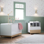 Chambre Duo Lit 70x140 + Commode + plan à lange...