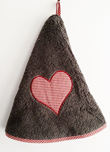 torchond rond éponge coeur -gris anthracite-cot...