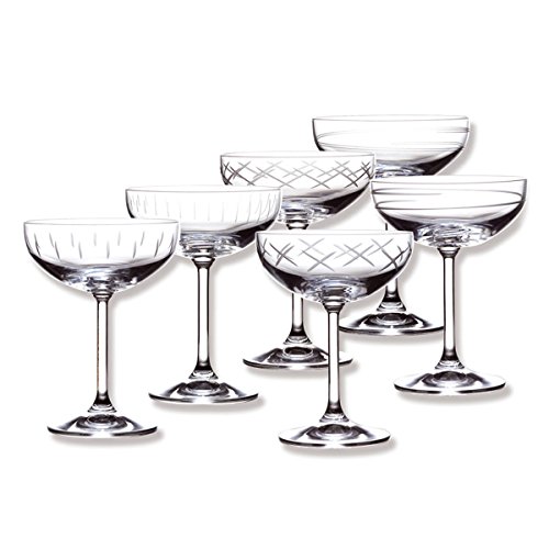 SAGA Coffret de 6 coupes à champagne