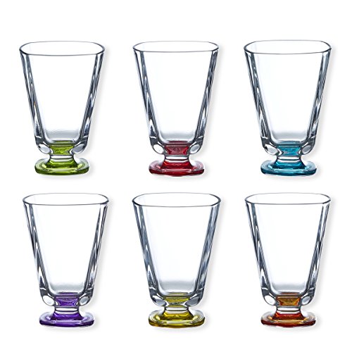 CARLOS Boîte de 6 coupelles sur pied couleurs a...