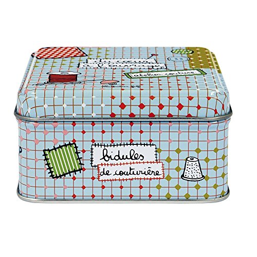 Boite à Couture (garnie) Du cœur - bleu