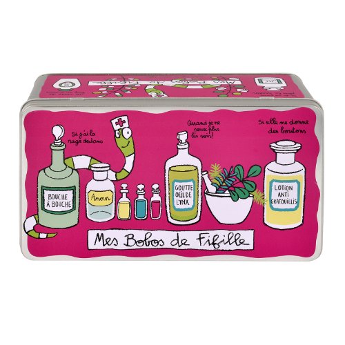 Boite à Pharmacie Bobos de fille - rose-Derrièr...