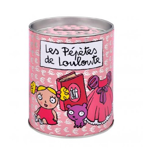 Tirelire PECULE Pépètes de louloute - rose