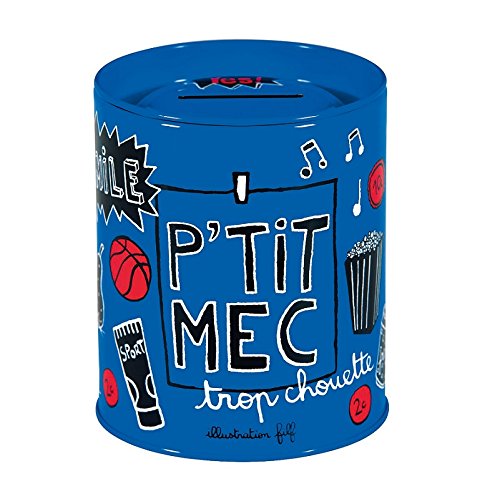 DERRIERE LA PORTE - Tirelire P'tit mec Bleu Der...