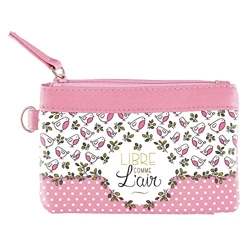 Porte-Monnaie PAT LIBRE COMME L'AIR Rose Carte ...