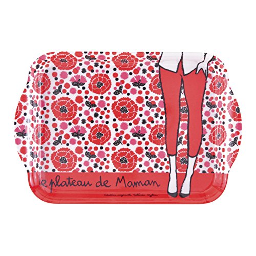Petit Plateau de Service DE MAMAN Rouge - Petit...