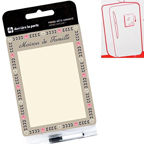 Derrière la porte Derrière La Porte DLP : Pense-Bête Aimanté MAISON DE FAMILLE Mémo Tableau Blanc Magnet code EAN 3662034032128 
