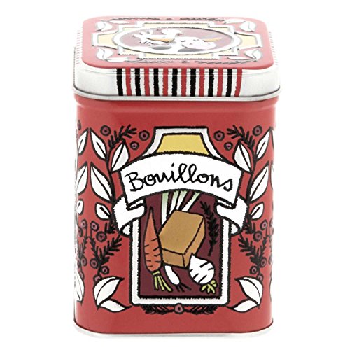 Boite à bouillons rouge Derrière la Porte