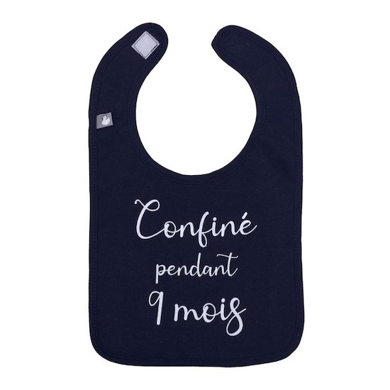  BB&Co Bavoir "Confiné pendant 9 mois" Noir 0-18 mois code EAN 3662159031013 