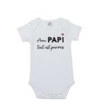 Body mc avec papi blanc 6 mois 3662159043757 BB&CO Body mc avec papi blanc 6 mois 3662159043757 BB&CO