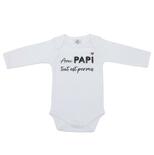 Body ml avec papi blanc 12 mois 3662159043795 BB&CO Body ml avec papi blanc 12 mois 3662159043795 BB&CO