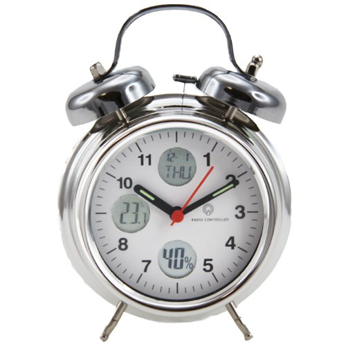 Réveil Radio Pilotée - 4 en 1 (+ Hygrométre, Th...